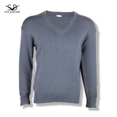 China High quality Anti-wrinkle 80% wool 20% acrylic military pullover sweater for men for sale