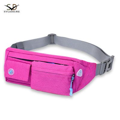 China Nylon Muscle Waist Bag Waterproof Running Women/Adjustable Training Belt For Gym Training Center for sale