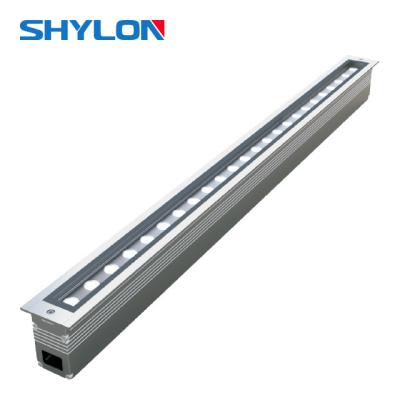 China Aluminum Alloy Stainless Steel Linear Inground IP67 Recessed Wall Washer Light Lamp for sale