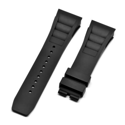 China 25mm FKM Rubber Solid Rubber Watch Strap for Richard Mille Watch Band RM055 011 Mille Wholesale Bracelet Wristband for sale