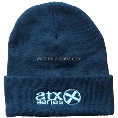 China JOINT 100%Acrylic Plain Knit Casual Hat Winter Toque Custom Embroidered Beanies for sale