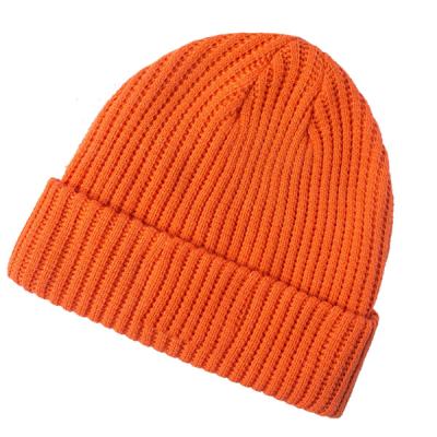 China COMMON Daily Warm Soft Hat Winter Knit Men Women Plain Slouchy Beanies Hats for sale