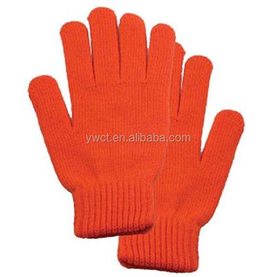 China Eco - Friendly Cheap Magic Knit Gloves Women Solid Colors Soft Acrylic Winter Gloves for sale