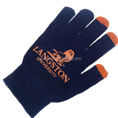 China Custom Logo Promotion Gift Gloves Winter Gloves Acrylic Knit Touch Soft Touch for sale