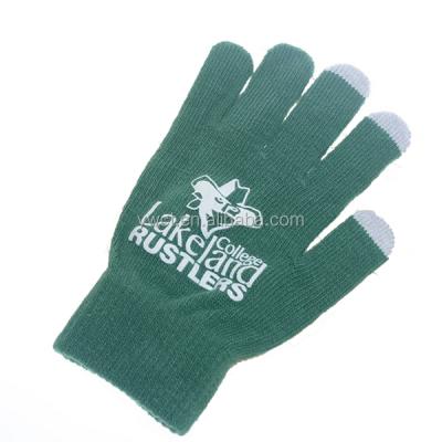 China Custom Logo Cell Phone Smartphone Touch Screen Acrylic Texting Gloves Winter Touch Touch Gloves for sale