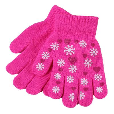 China Warm Stretchy Knitted Magic Kid Gloves Boy Girl Kids Gloves Eco-Friendly Winter Gloves With Logo for sale