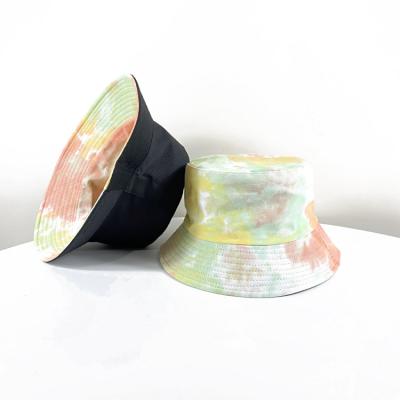 China Fashion\\durable Women's Custom Dye Wholesale Fashion Comfortable Printed Tie Travel Bucket Hat Outdoor Hats for sale