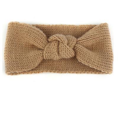 China Funny Trendy Handmade Winter Knit Knot Headbands For Girls for sale