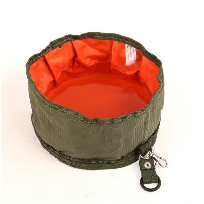 China Viable Hot Selling Product Pet Collapsible Portable Collapsible Travel Dog Food Bowl for sale