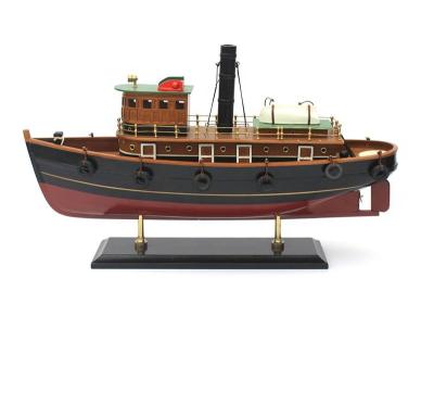 China Europe Boat Decoration Tug Craft Souvenir Nautical Wooden Model Ships Gift for sale