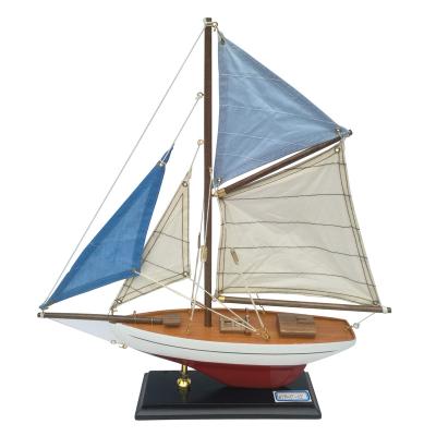 China Promotional Nautical Wooden Model Ships Decorative Gift Europe Sailboat Maritime Decoration for sale