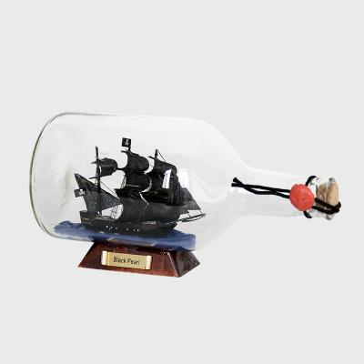 China Europe Ship Model Ship Drift Bottle Pirate Of The Caribbean Queen Anne Revenge Nautical Bottle Mail Gift For Kids for sale