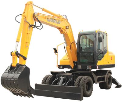 China Construction worksÂ   World W285W-9 8 Ton 0.3m3 Bucket Capacity Hydraulic Wheel Excavator for sale