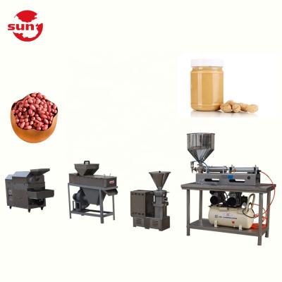 China Factory Easy Operation Commercial Semi-automatic Stainless Steel Peanut Butter Production Line for sale