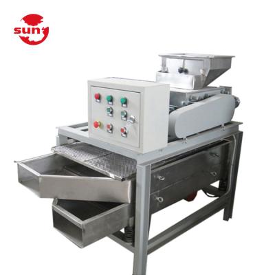 China There is no oil when new high performance automatic stainless steel hazelnut peanut bean almond slicer cut for sale