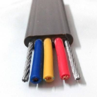 China Flexible Copper conductor Rubber Insulated Flat lift Cable 2.5 mm2 for sale