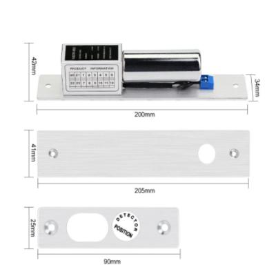 China Wooden Drop Bolt Security Lock Door Low Temperature For Access Control System for sale