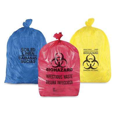 China Yellow Medical Garbage Waste Bag Factory Wholesale Garbage Waste Bag Recyclable Directly Into Medical for sale