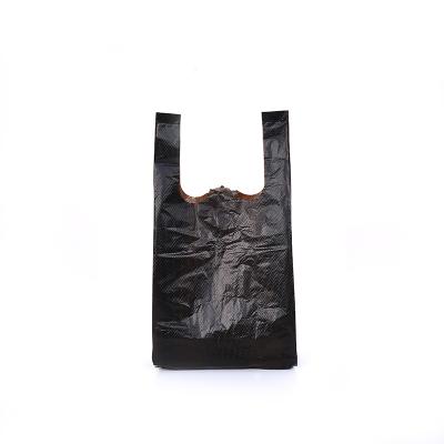 China Reusable Strong Heavy Duty Industrial Black Wholesale Sales Clear Plastic Shopping Bag Tote Logo Garbage Bag for sale