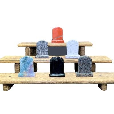 China China Kenny Crystals Wholesale Natural Crystal Stone Craft Semi-precious Multiple Materials Headstone Gravestone Tombstone Carving for sale