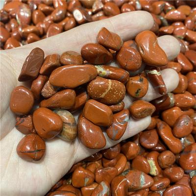 China Wholesale 100G Jasper Jade Crystals Healing Stones China Natural Polished Red Crystal Tumbled Gravel for sale