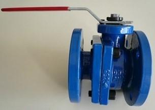 China Cast Iron Floating Type Ball Valve API6D Full Bore Blue Color 2