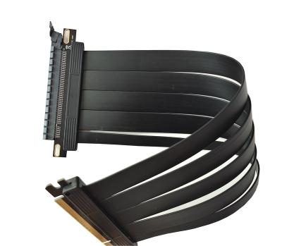 China Computer Graphics Card 180 Degree PCI-E 4.0 Extra 16X GPU Riser Cable Cable RTX 3080 Pcie Extension Cable for sale