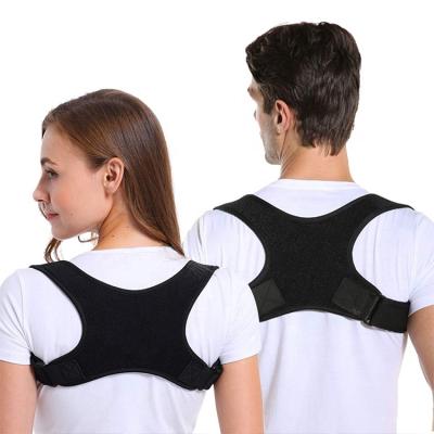 China 2021 Latest Arrival Comfortable Sweated Good Absorption Neoprene Back Support Brace Adjustable Posture Corrector for sale