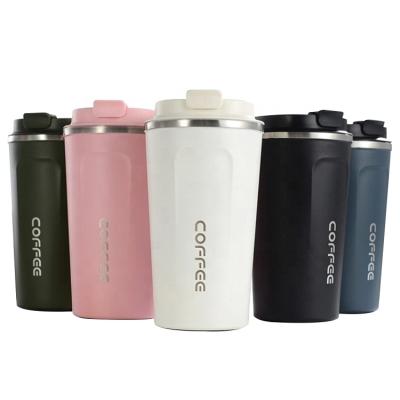 China 400/500ML Double Wall Stainless Steel Coffee Cup Sustainable Custom Vacuum Insulated Travel Mug for sale