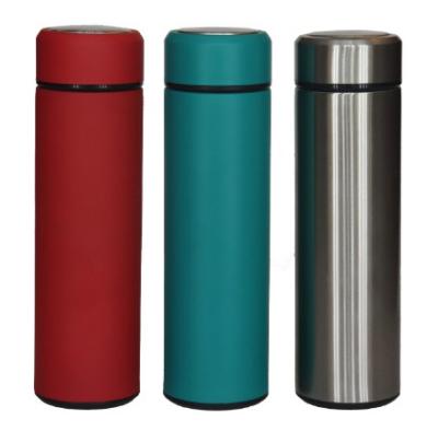 China Customized Viable 450ML Double Wall Stainless Steel Vacuum Water Bottles Stainless Steel Tumbler With Tea Infuser for sale