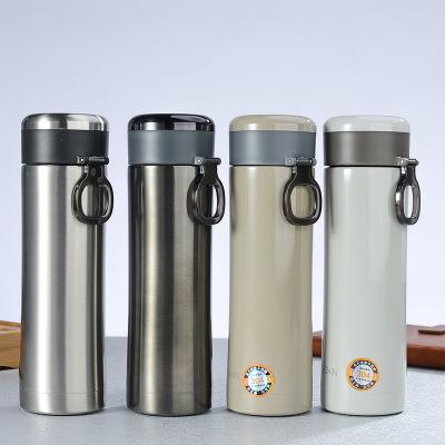 China Hot Selling PORTABLE Stainless Steel Portable Vacuum Insulated Double Wall Tumbler with Tea Infuser for sale