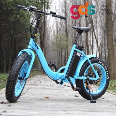 China 36V 350W Fat Tire Aluminum Alloy GDS Folding Fat Tire Ebike Ebike F024 e Bike Electric Bike Basikal E-Bike for sale