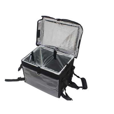 China Customized Large Waterproof Bag Motorcycle Delivery Food Cooler Insulated Box Thermal Delivery Portable Food Cake Cooler Bag for sale