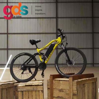 China Aluminum Alloy RTS GDS EBIKE M042 Adults Full Suspension Electric Bike Electric Bike Electric Bicycle for sale