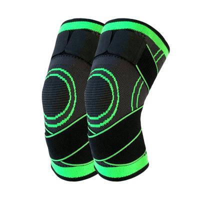 China Adjustable Elasticity Breathable Knee Protector for Men and Women 3D Knee Pads Bandage Adjustable Pressurized Knee Brace for sale