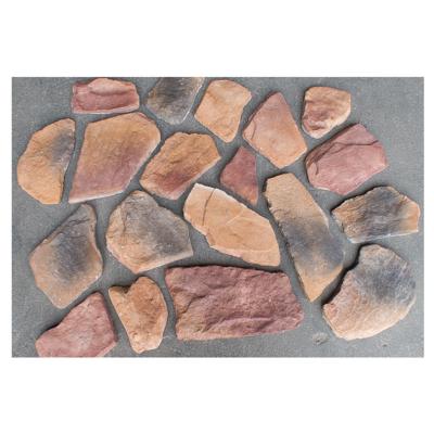 China DIY Culture Stone Field Sizes Stone Veneer Cement Mold Rustic Light Easy Artificial Rustic Material Rustic Outdoor Stone Siding for sale