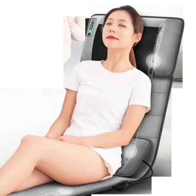 China 2022 Top Sales Body Massage Bed Mattress With Neck Kneading Full Body Vibration Heat Therapy Body Care Massage Mat for sale