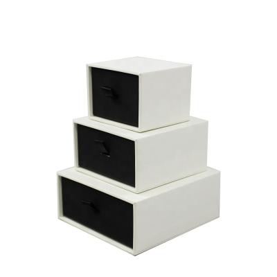 China Recyclable Luxury High Quality Gift Jewelry Set Paper Packaging Drawer Box for sale