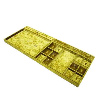 China High Quality Luxury Special Jewelry Display Fabric Jewelry Moving Tray for sale