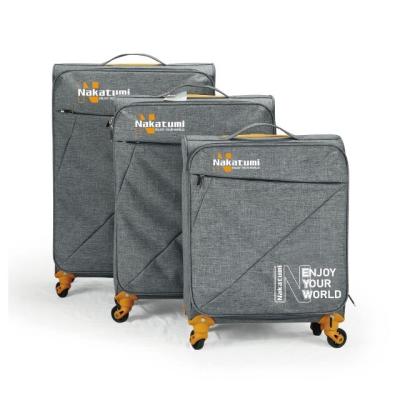 China School\Travel\Etc Travel Luggage Background Set Nakatumi Pick Up Luggage Suitcase Baggage Sets Soft Outboard Trolley Suitcase 4 Wheels for sale