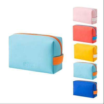 China Breathable Custom Cosmetics Bag Women Makeup PU Leather Mini Storage Bag Cosmetic Travel Bag for sale