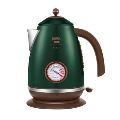 China BOMA 1800W 2.0L Rotating Base Home Appliance 360 ​​Degree Electric Kettle with Thermometer Electric Kettle with Electric Kettle Warmer with Timer for sale