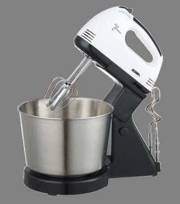 China Beater Ejector Button 7 Speed ​​Hand Dough Mixer Stand Mixer Electric Food Mixer with Stainless Bowl for sale