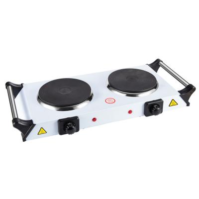 China 2500W Outdoor Double Burner Electric Hot Plate With Handle for sale