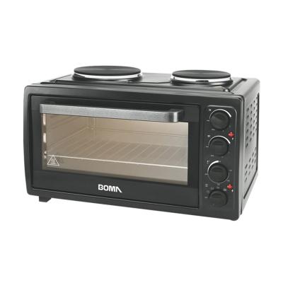 China Timer Control Kitchen Appende 56L Outdoor Mechanical Electric Oven With Two Hot Plate for sale