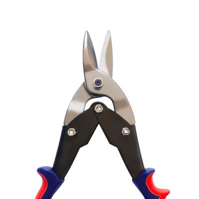 China Sharp Customized Professional CRV Straight/Left/Right Head Steel Tin Cut Aviation Scissors Scissor Sharp for sale