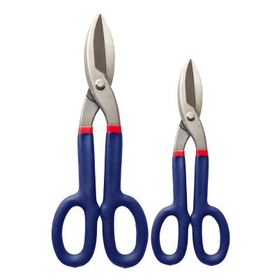 China American Carbon Steel Blacksmith Sharp Professional Cutting Scissors Iron Sheet Scissors Tin Scissors for sale