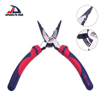 China Long Black Polish Pliers Reduce Nose Work Crimping Pliers Fishing Multifunctional Tool Kit Cutting Pliers for sale