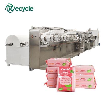 China Wet Automatic Tissue Paper Making Machine Wet Tissue Machine zu verkaufen