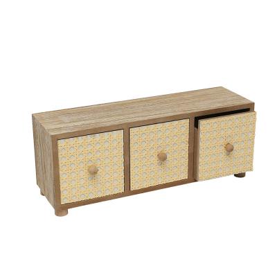 China MDF Wooden Crafts Decoration Wooden Box With Drawers For Home Decoration Three Wooden Home Drawers for sale